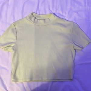 me to we cropped shirt